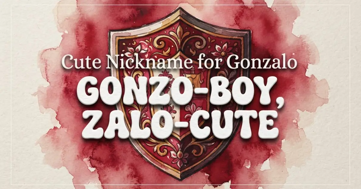 Cute nickname for Gonzalo: Gonzo-Boy, Zalo-Cute
