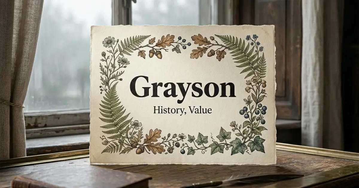 Grayson meaning themes: history, value