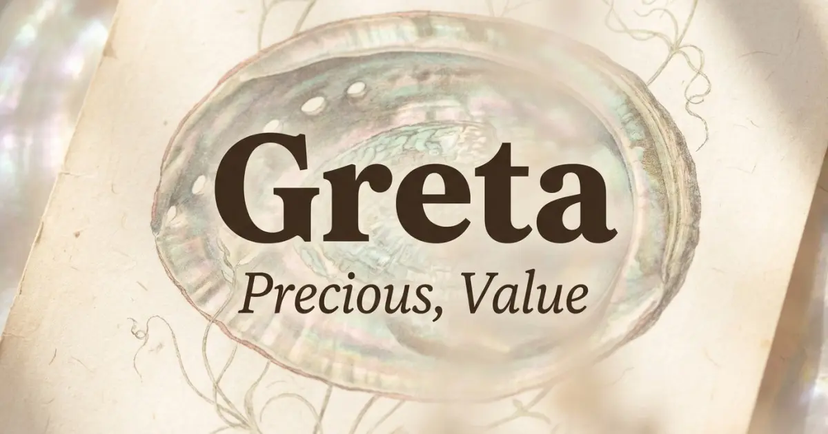 Greta meaning themes: precious, value