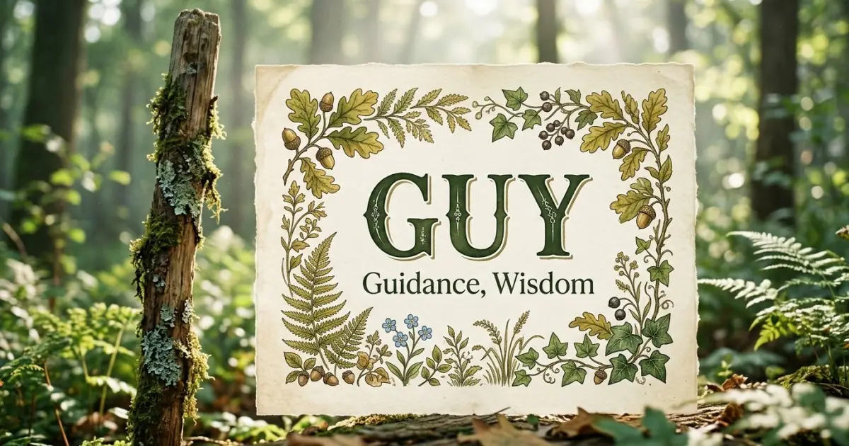 Guy meaning themes: guidance, wisdom