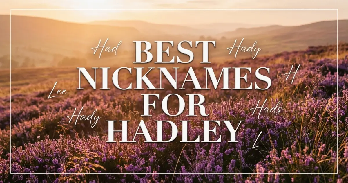 Nicknames for Hadley