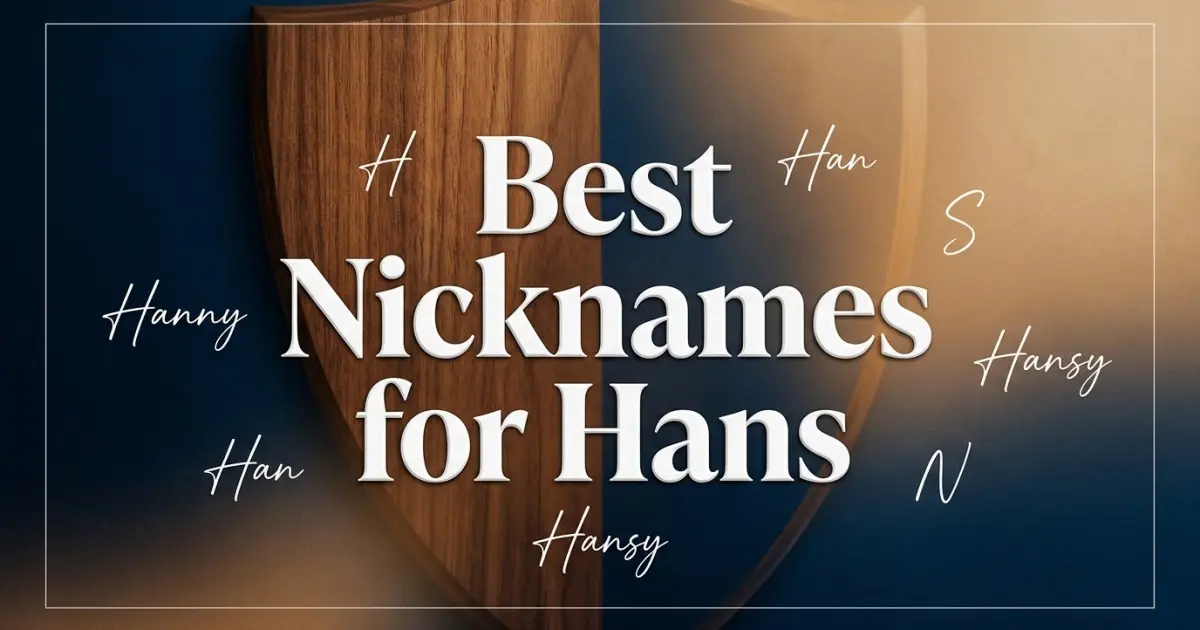 Nicknames for Hans
