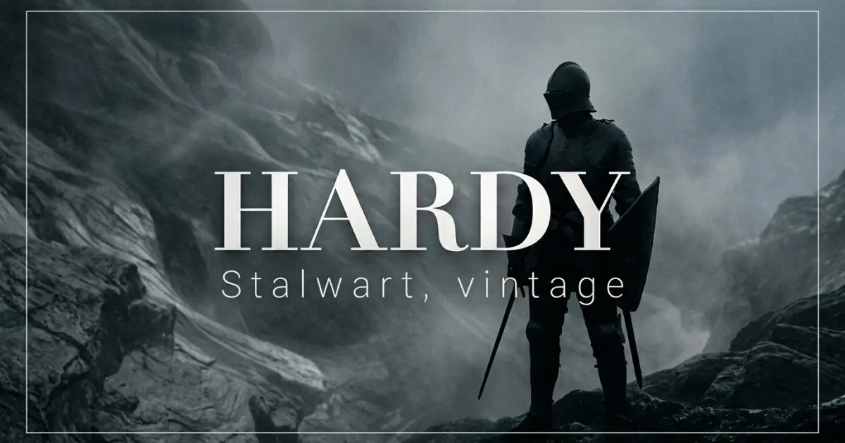 Hardy name vibe: Stalwart, vintage