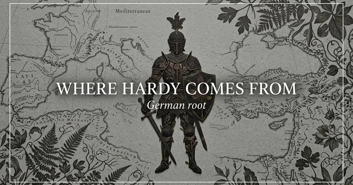 The name Hardy comes from: German root