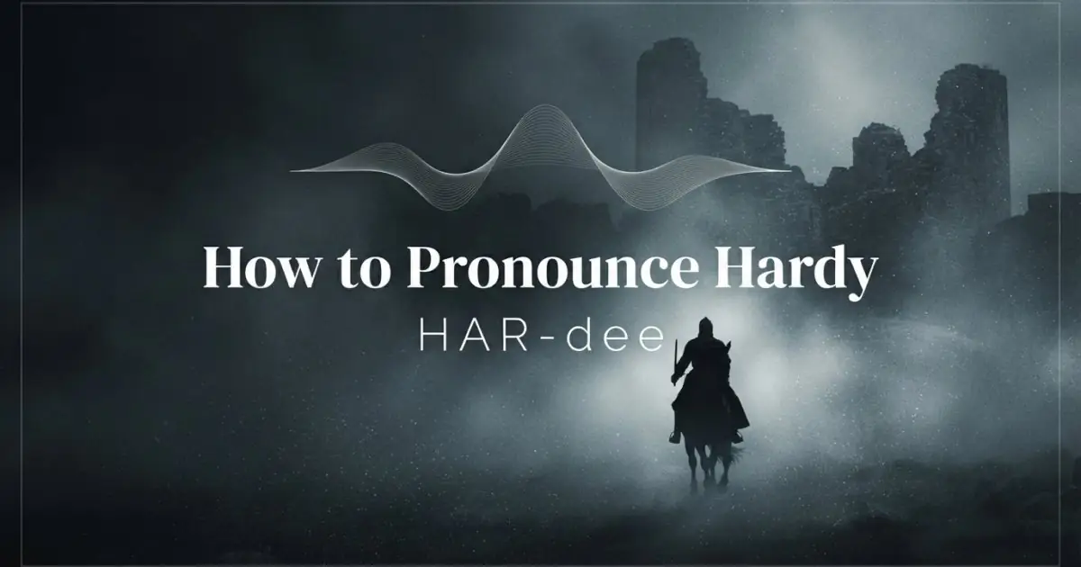 How to pronounce Hardy