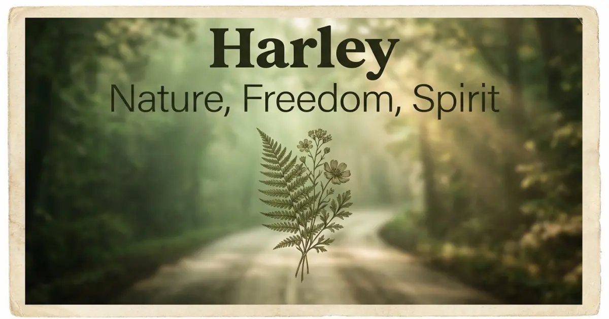 Harley meaning themes: nature, freedom, spirit