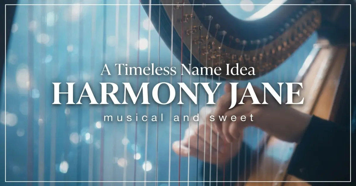Middle name idea: Harmony Jane - musical and sweet