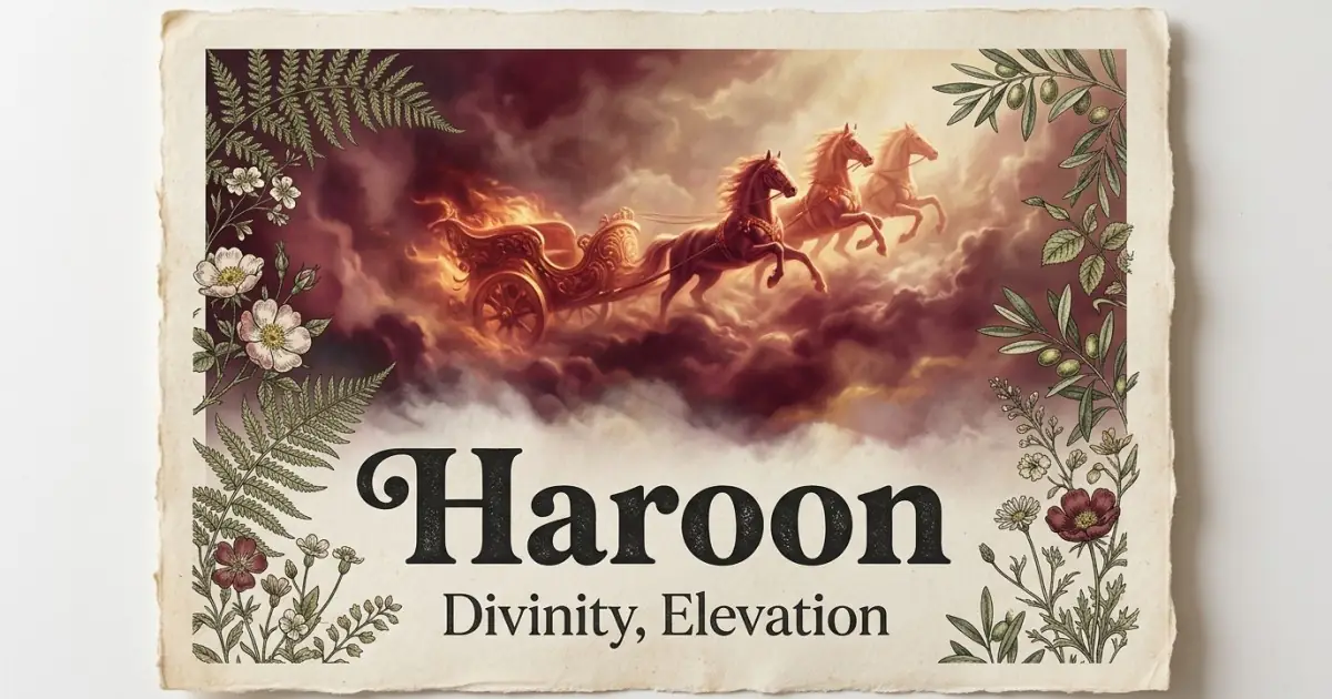 Haroon meaning themes: divinity, elevation