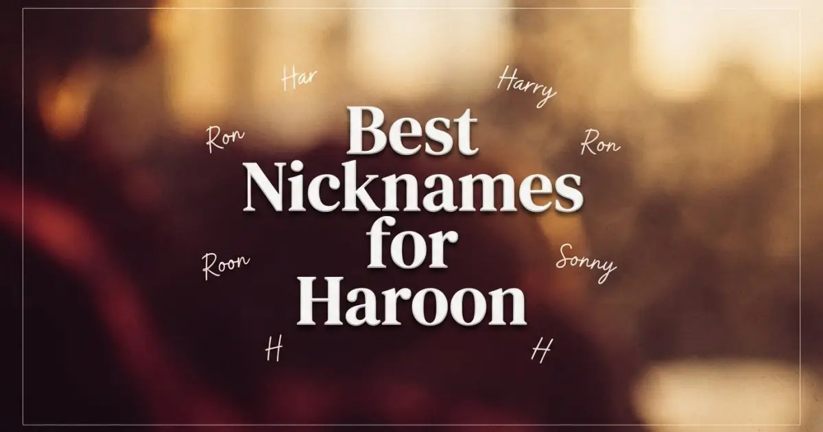 Nicknames for Haroon