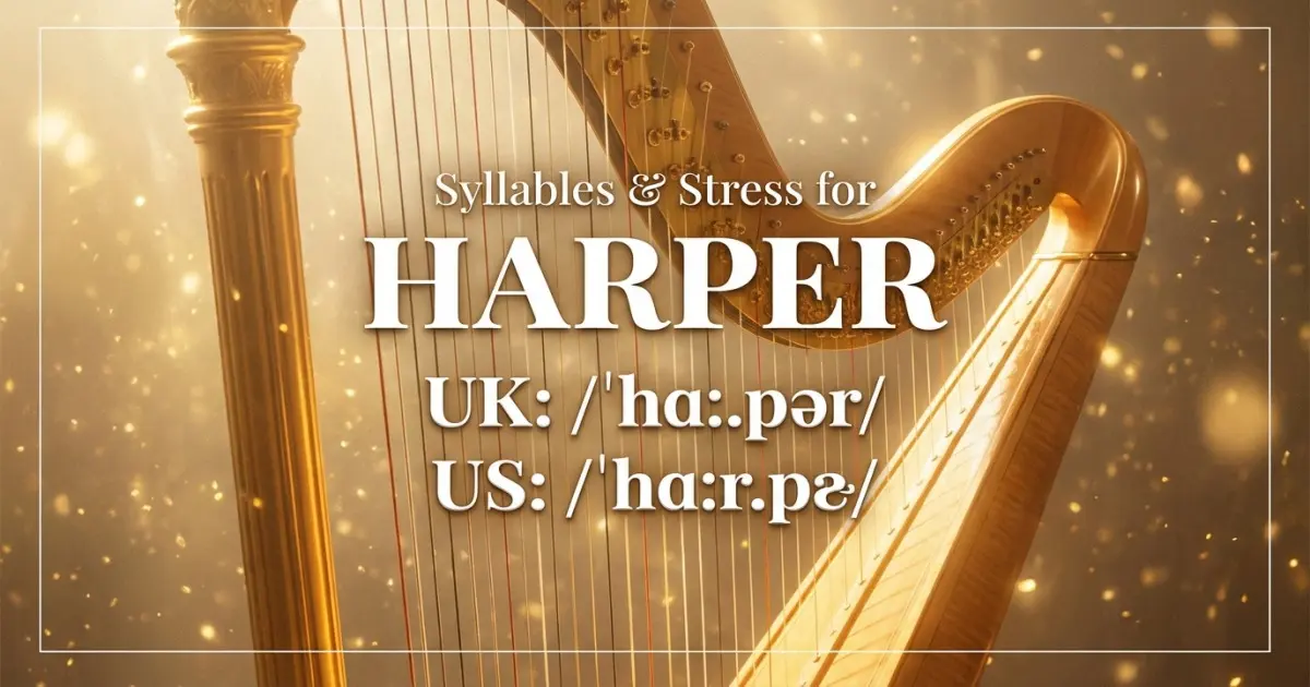 Harper Syllables Stress Pronunciation