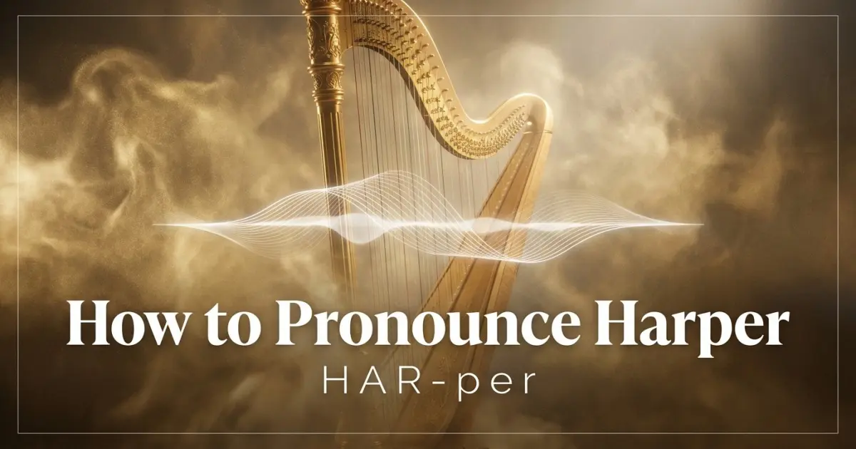 How to pronounce Harper