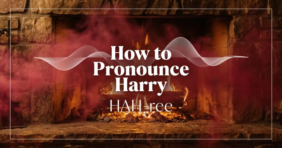 How to pronounce Harry