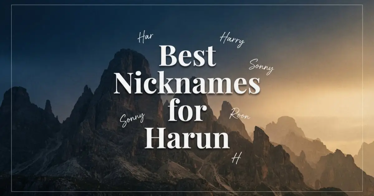 Nicknames for Harun