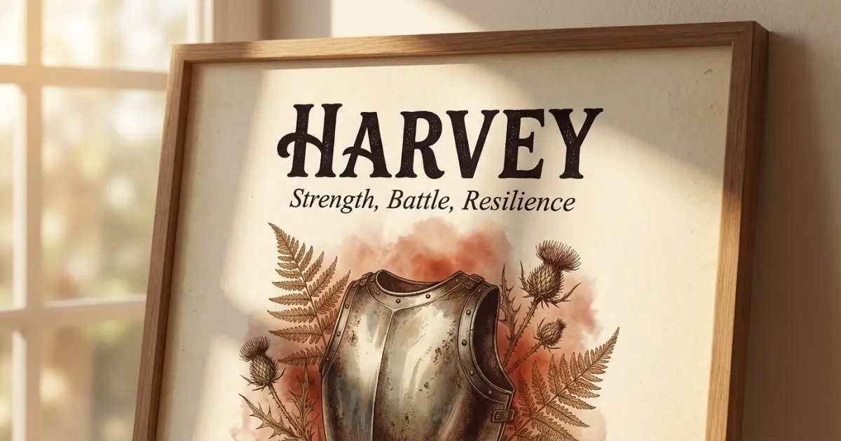 Harvey meaning themes: strength, battle, resilience