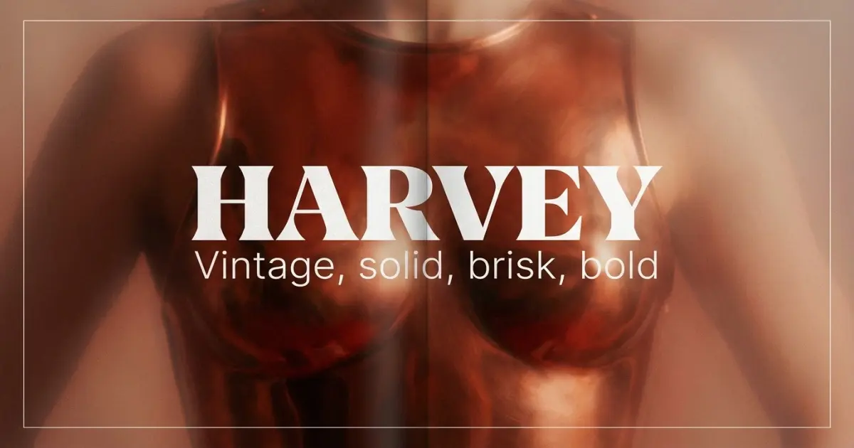 Harvey name vibe: Vintage, solid, brisk, bold
