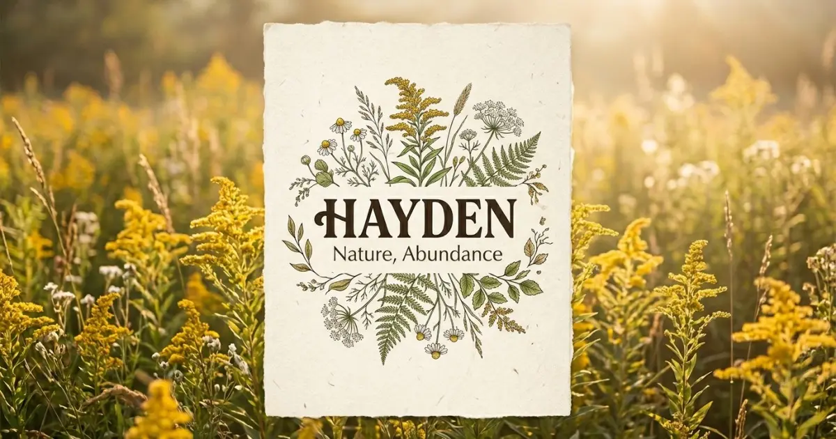 Hayden meaning themes: nature, abundance