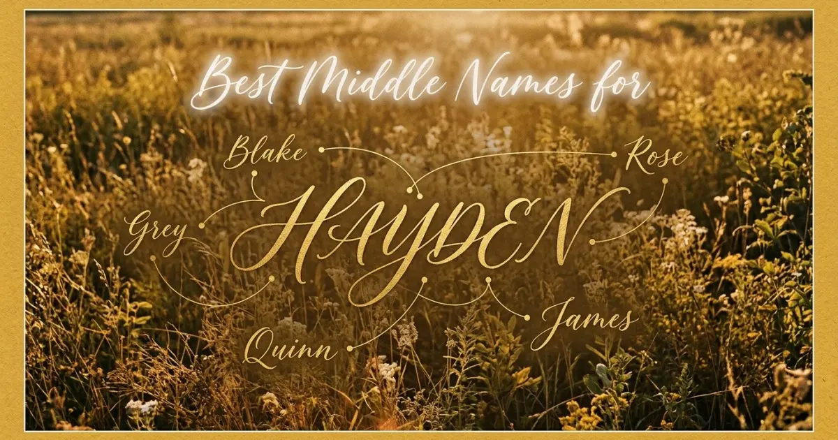 Best middle names for Hayden