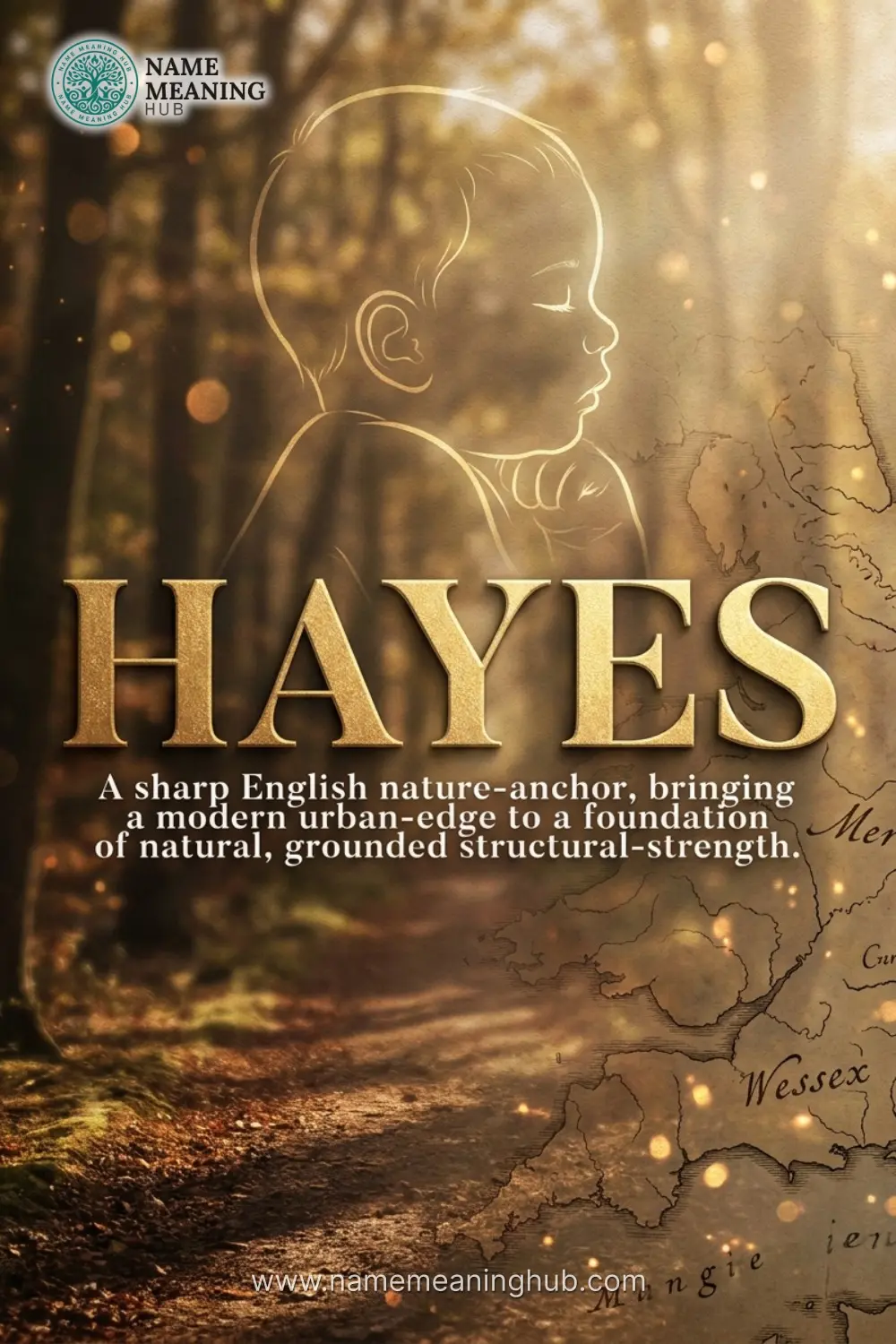 Meaning of the name Hayes: A sharp English nature-anchor, bringing a modern urban-edge to a foundation of natural, grounded structural-strength.