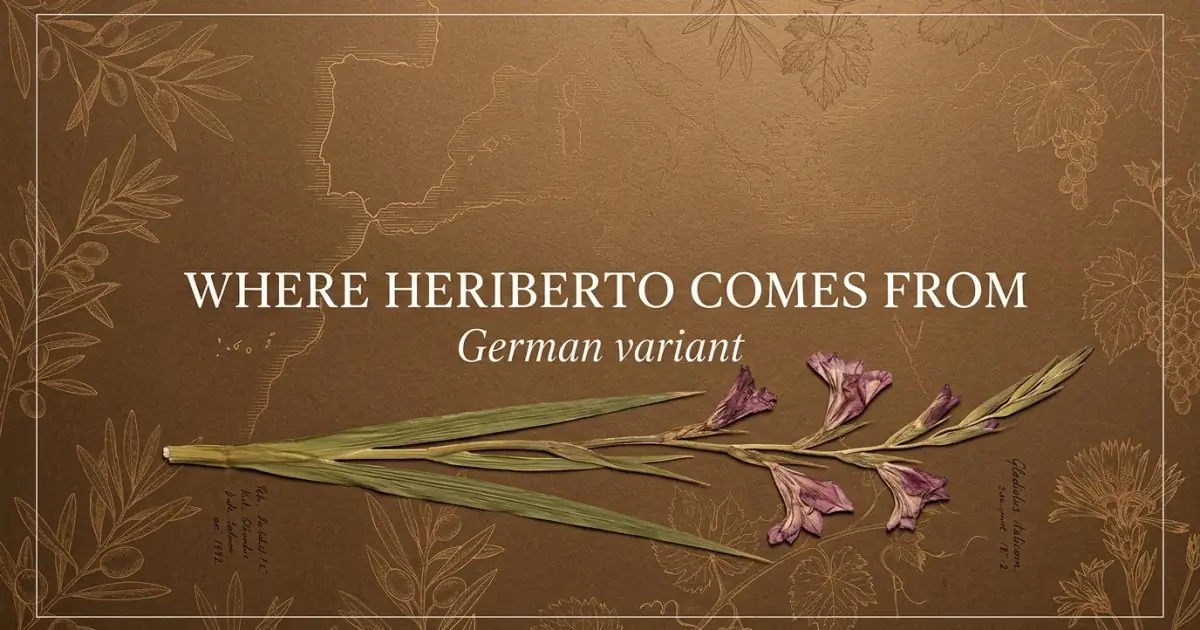 The name Heriberto comes from: German variant