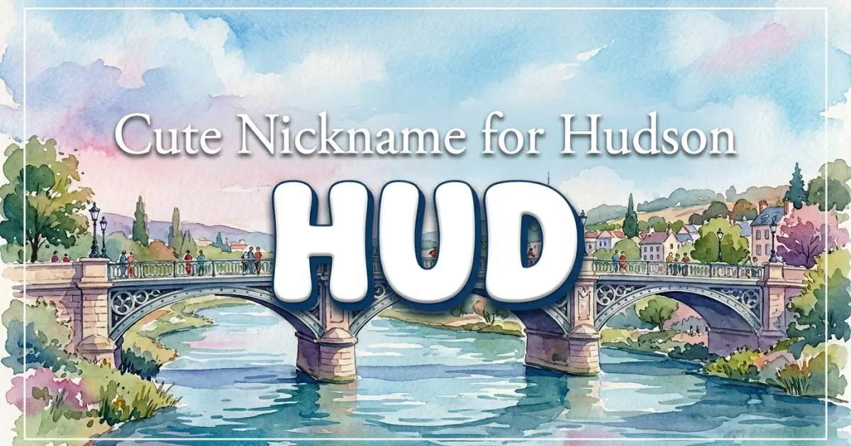 Cute nickname for Hudson: Hud