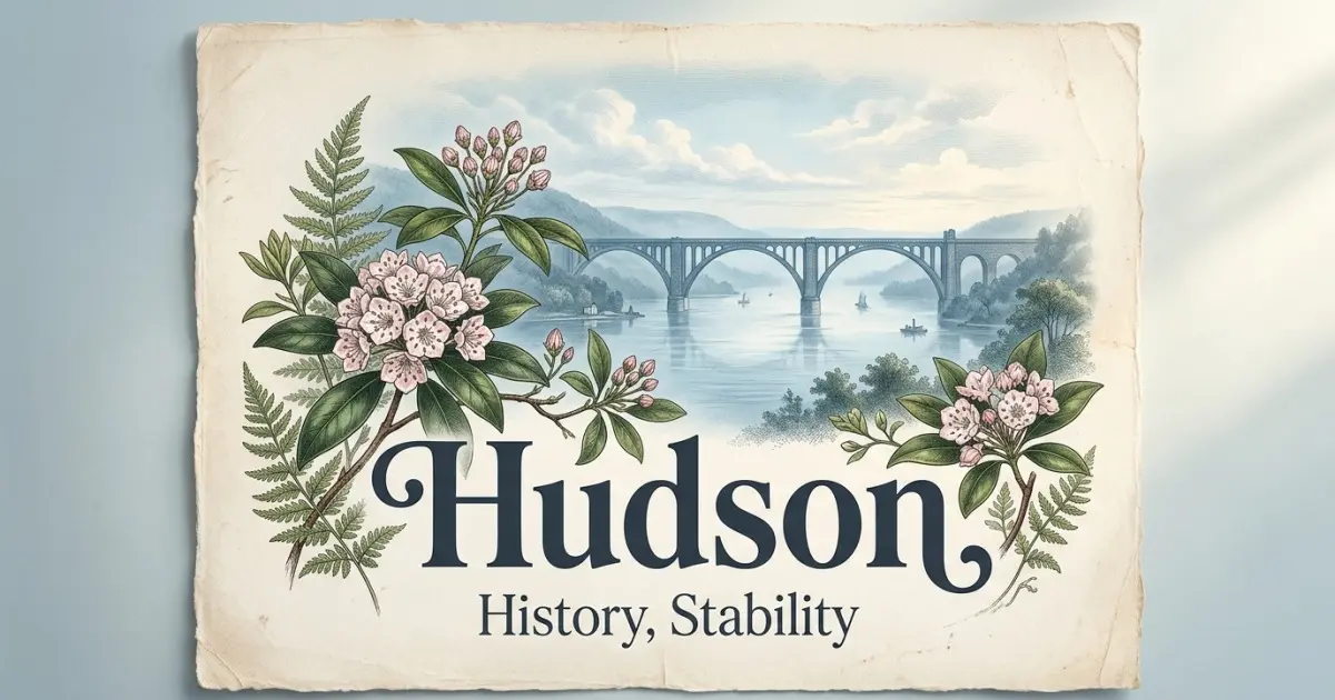 Hudson meaning themes: history, stability