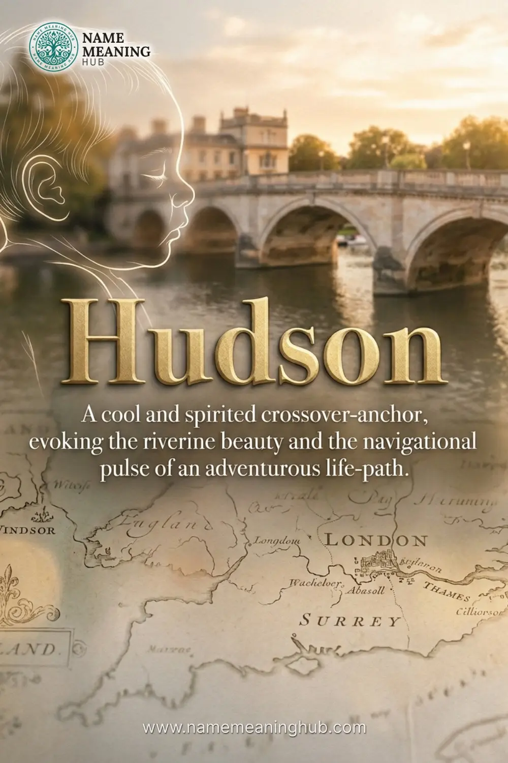 Meaning of the name Hudson: A cool and spirited crossover-anchor, evoking the riverine beauty and the navigational pulse of an adventurous life-path.