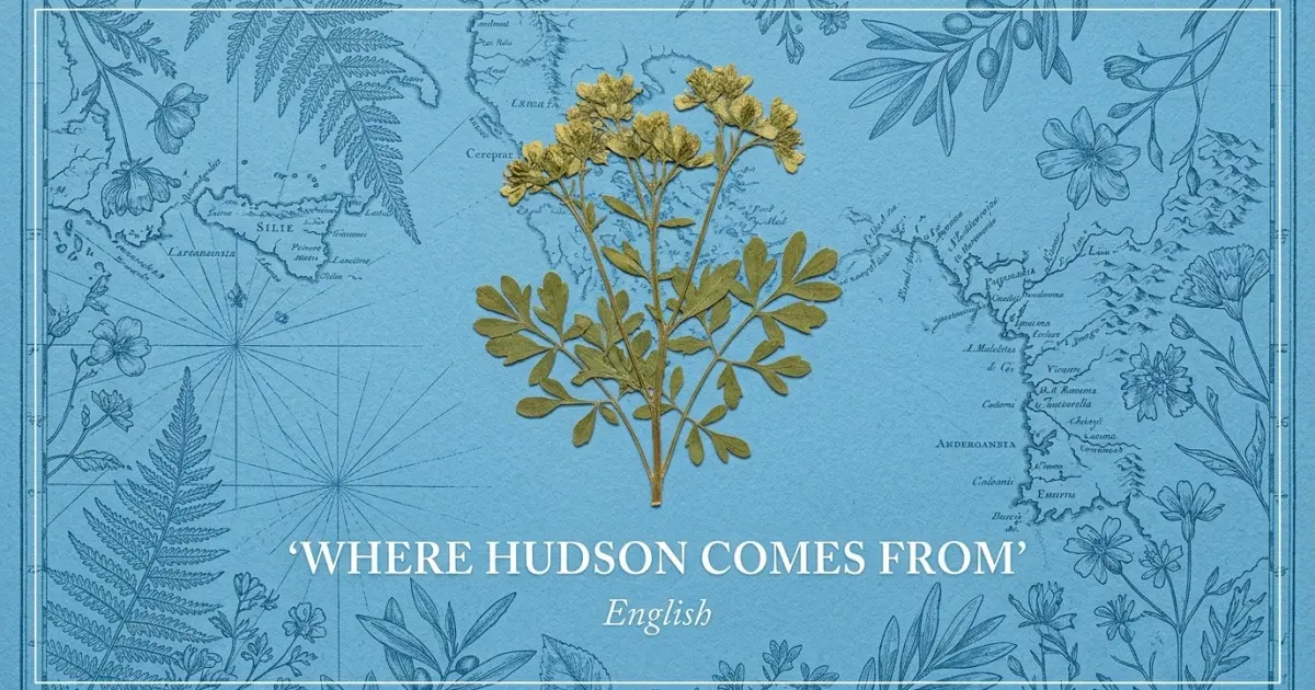 The name Hudson comes from: English