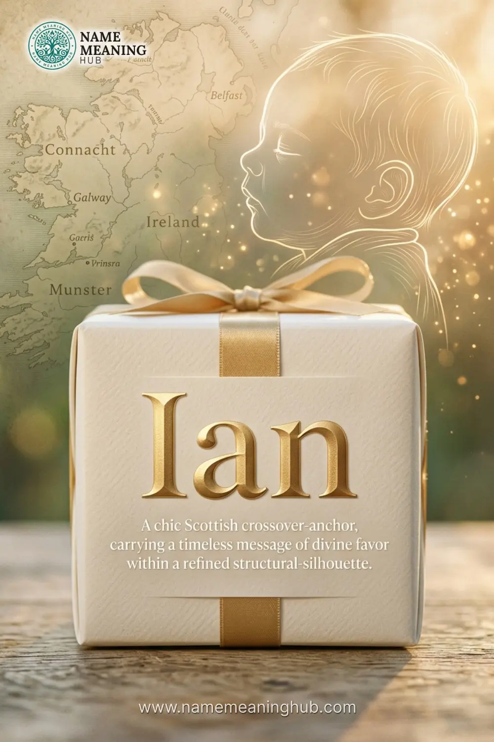 Meaning of the name Ian: A chic Scottish crossover-anchor, carrying a timeless message of divine favor within a refined structural-silhouette.