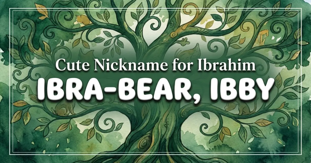 Cute nickname for Ibrahim: Ibra-bear, Ibby