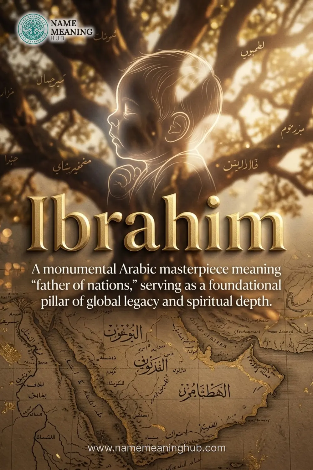 Meaning of the name Ibrahim: A monumental Arabic masterpiece meaning "father of nations," serving as a foundational pillar of global legacy and spiritual depth.