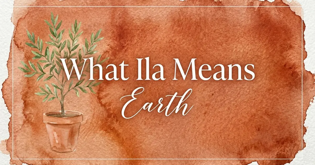 Ila name meaning Earth