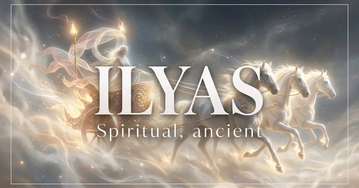 Ilyas name vibe: Spiritual, ancient