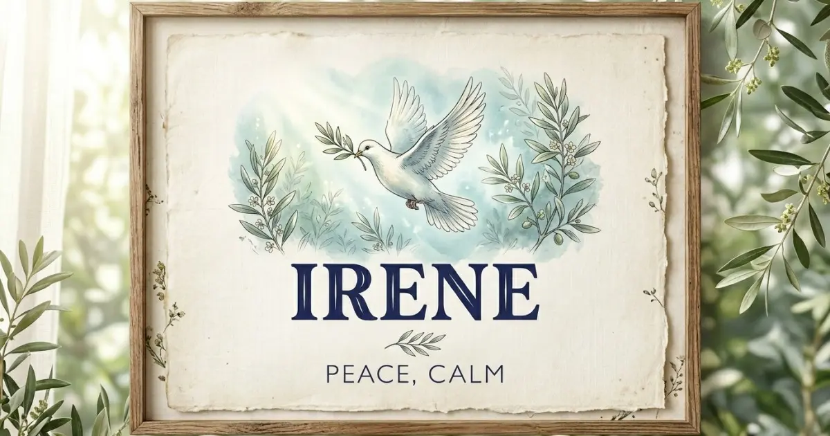 Irene meaning themes: peace, calm