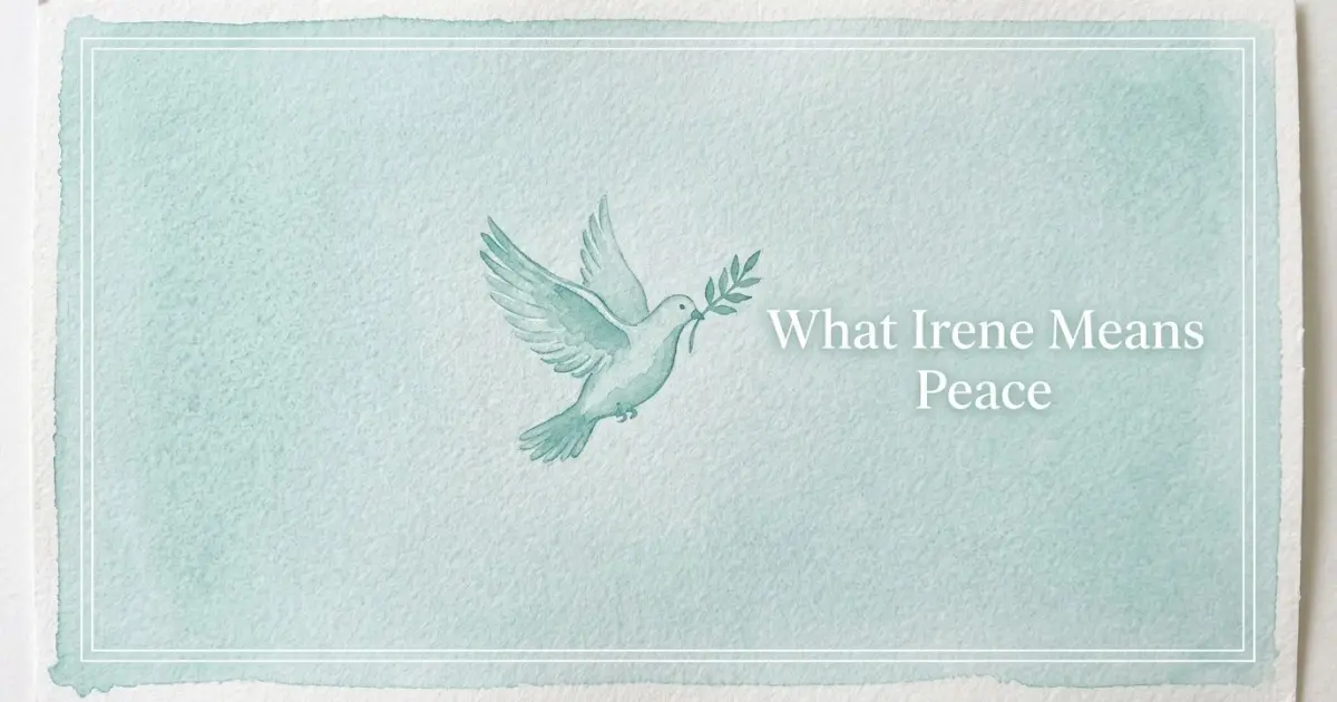 Irene name meaning Peace