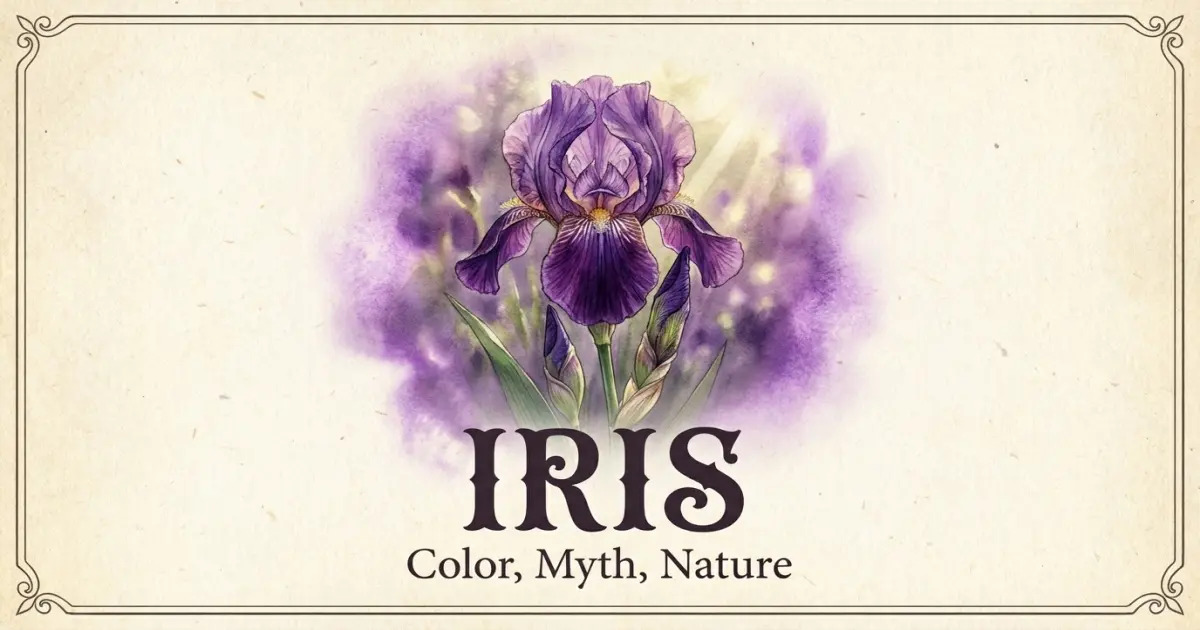 Iris meaning themes: color, myth, nature