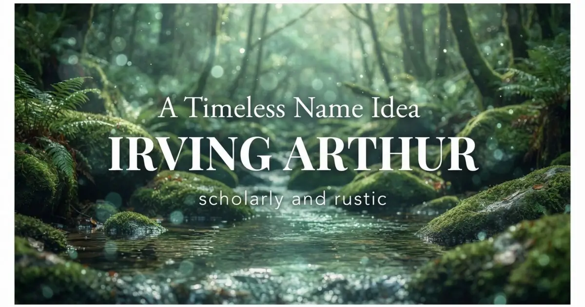 Middle name idea: Irving Arthur - scholarly and rustic