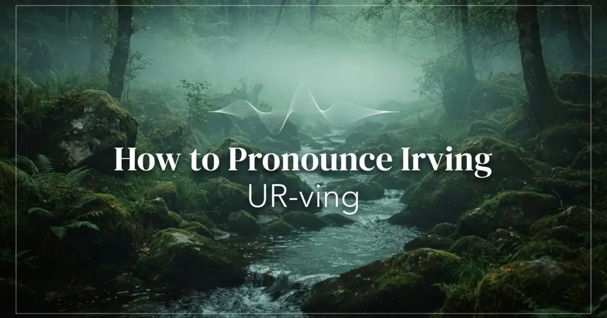 How to pronounce Irving