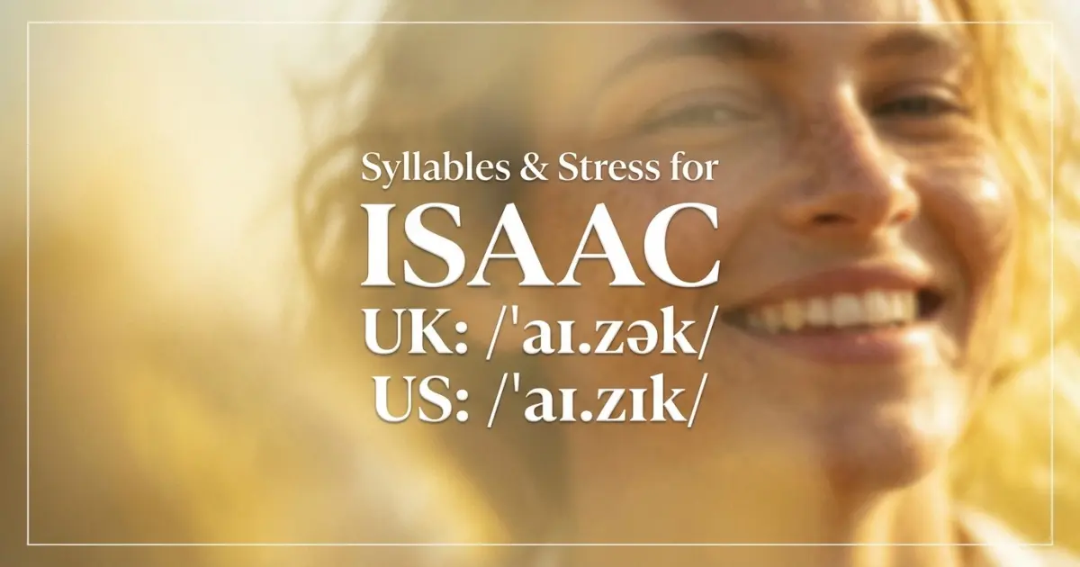 Isaac Syllables Stress Pronunciation