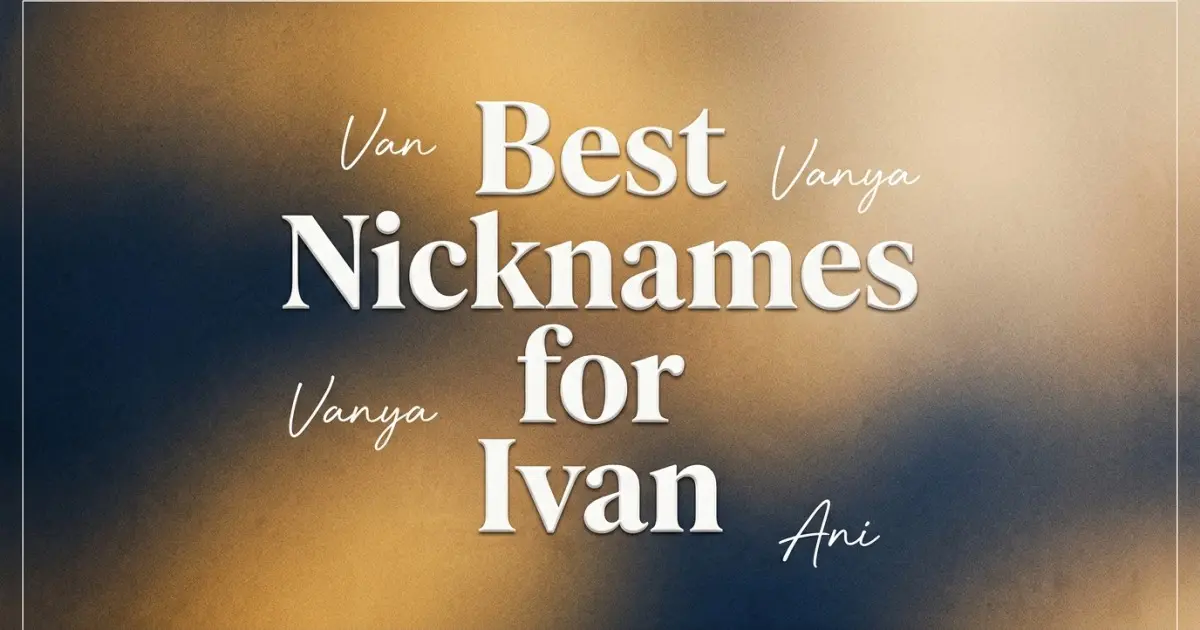 Nicknames for Ivan