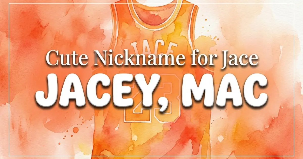 Cute nickname for Jace: Jacey, Mac