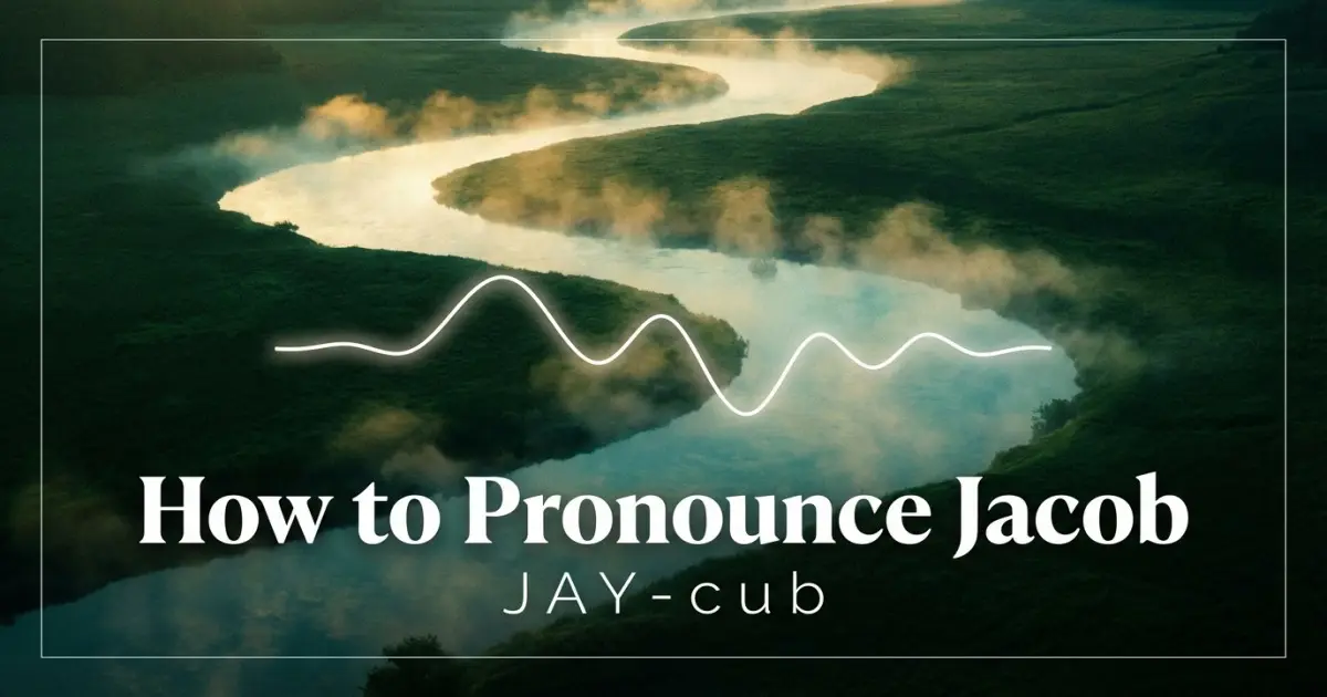 How to pronounce Jacob