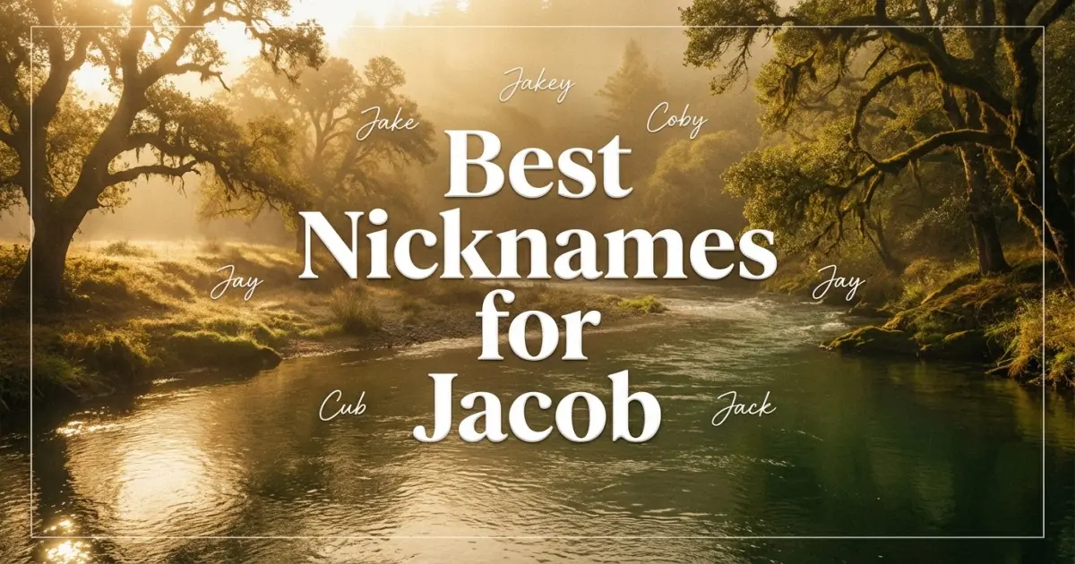 Nicknames for Jacob