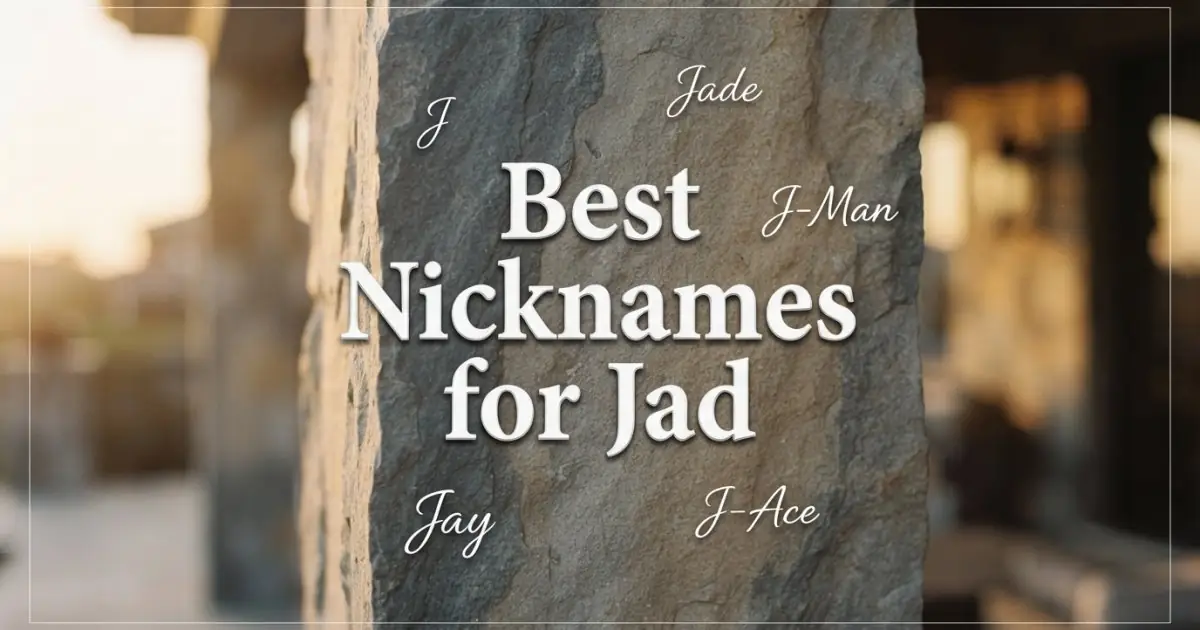 Nicknames for Jad