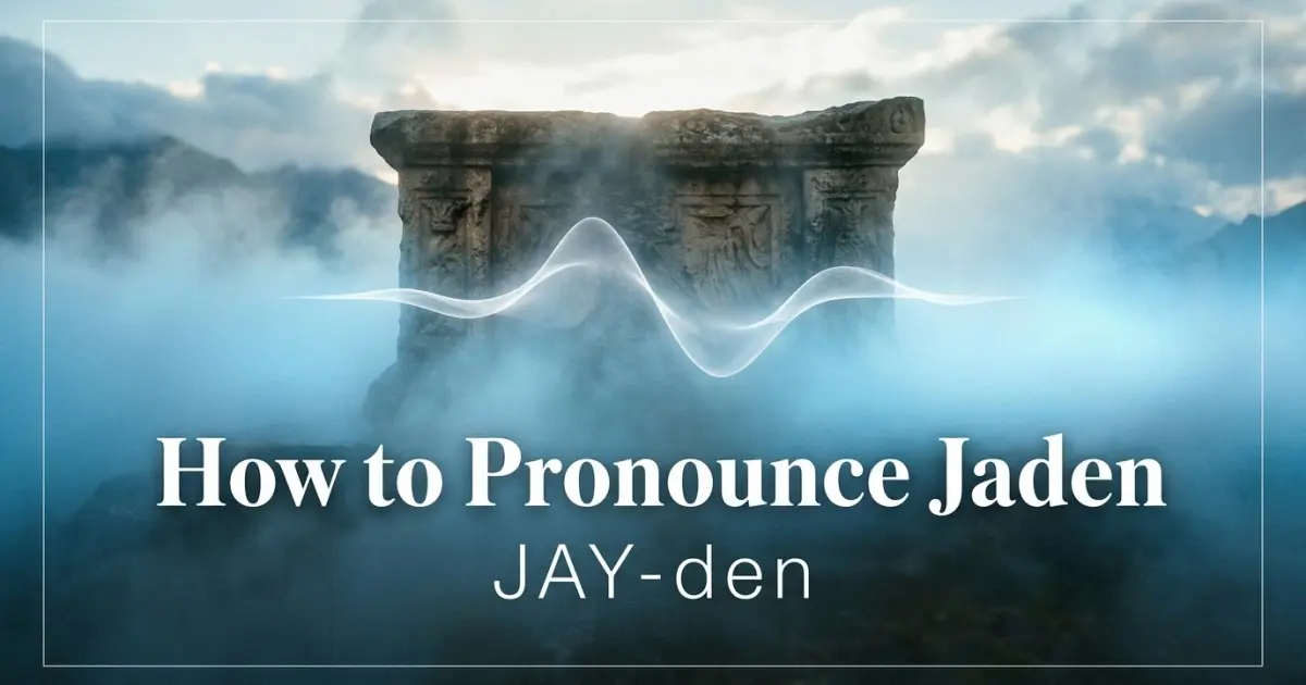 How to pronounce Jaden