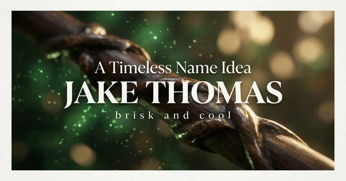 Timeless Middle Name Idea For Jake