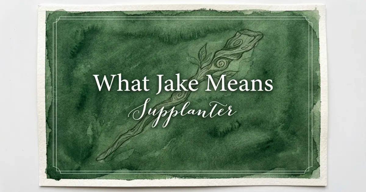 What Jake Means