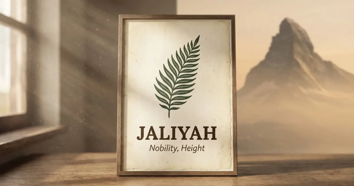 Jaliyah meaning themes: nobility, height