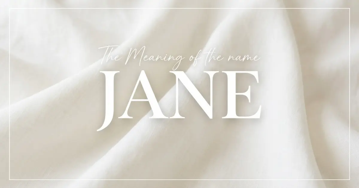 Jane name meaning