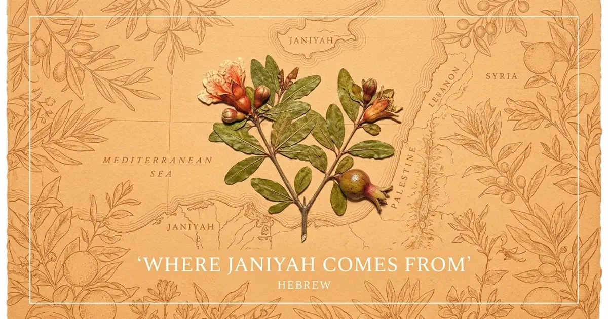 The name Janiyah comes from: Hebrew