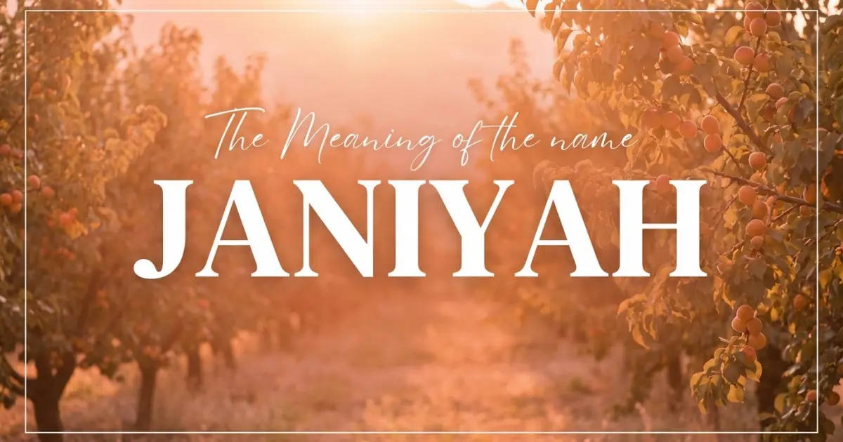 Janiyah name meaning